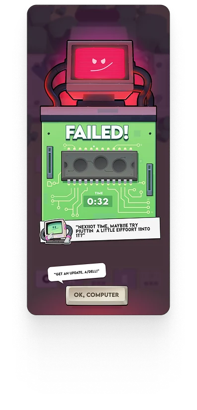 Level failed screen