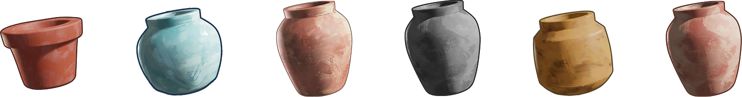 Pot design variations