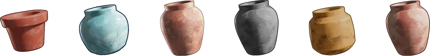 Pot design variations