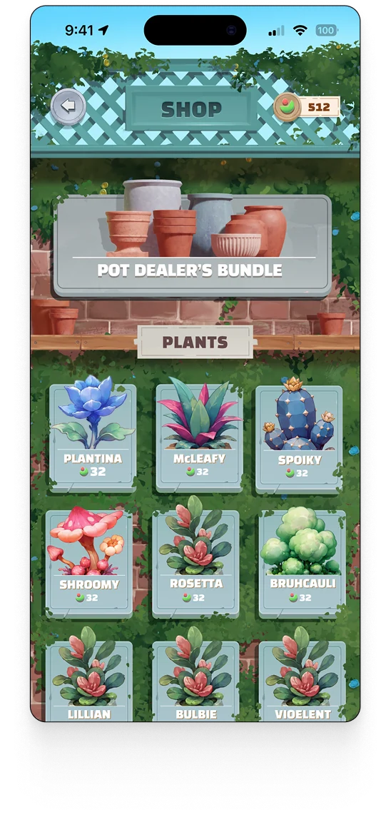 Shop screen with the pot dealer's bundle