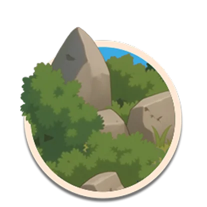 Bush and rock task icon