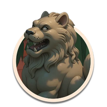 Lion statue task icon