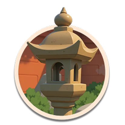 Stone lamp task icon
