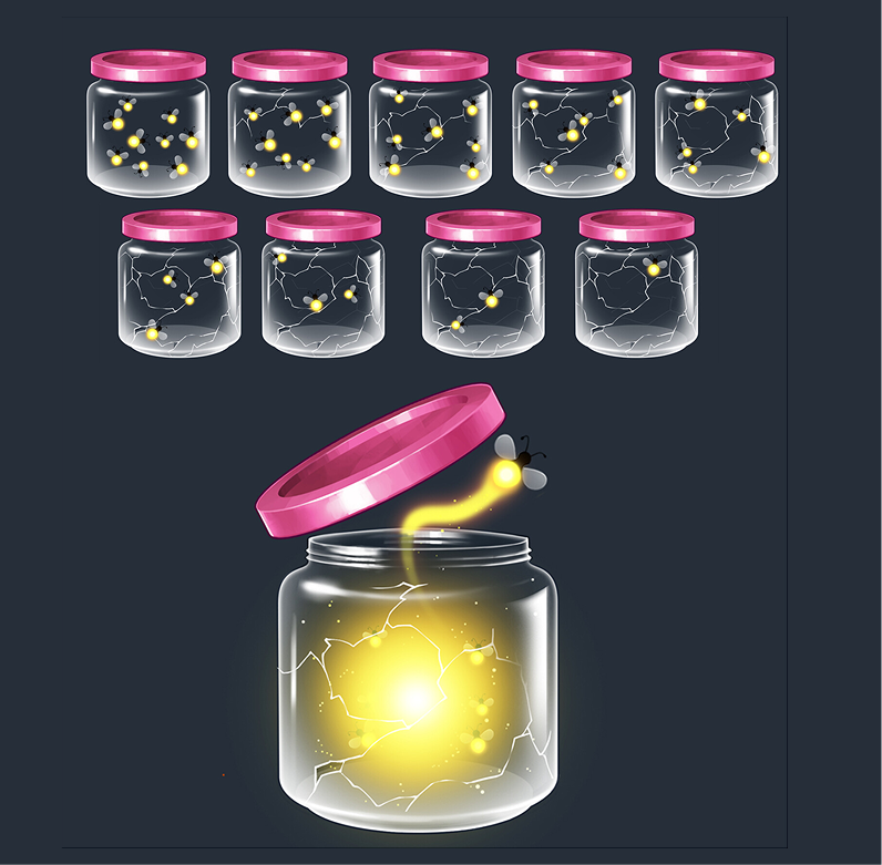 Firefly jar collectible art