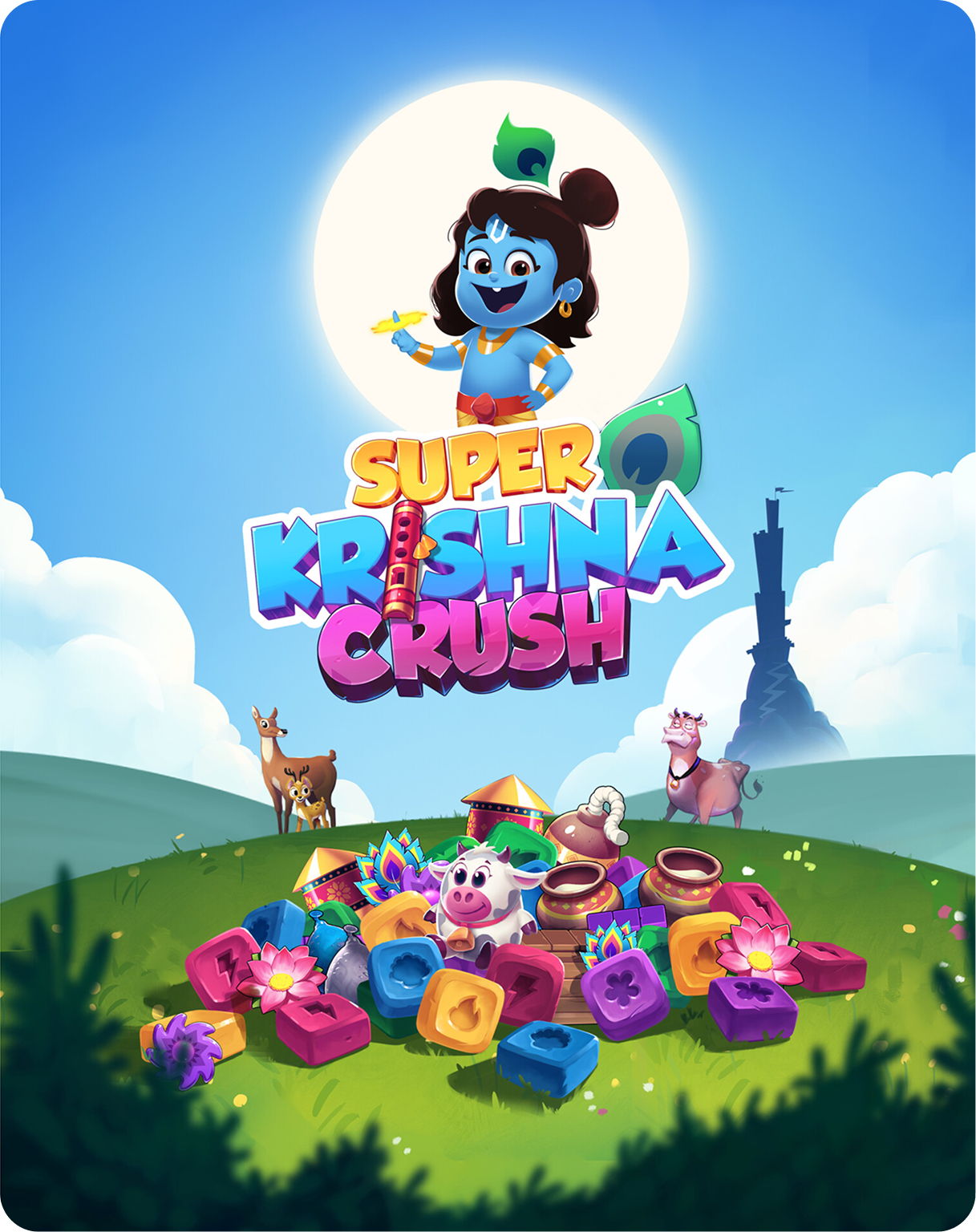 Super Krishna Crush splash screen art
