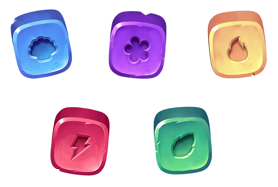 Tile colour and symbol set